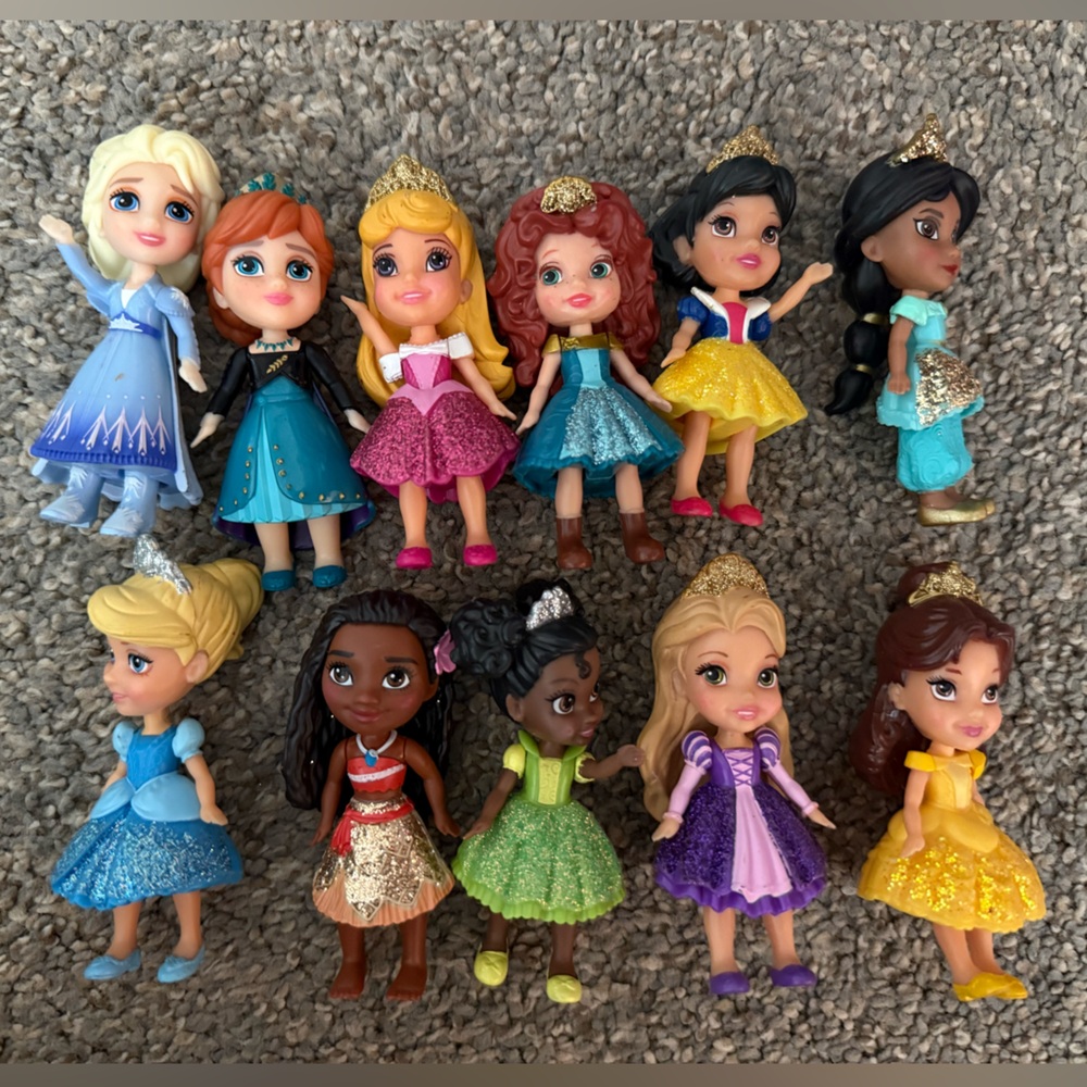 Mini Posable Disney Princess Dolls